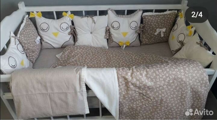 Бортики в кроватку новые