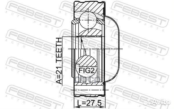 Шрус карданного вала 0711JB420SHA Febest