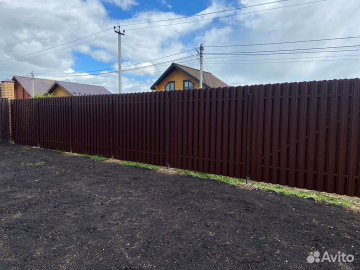 Заборы устоновка