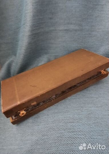 Антикварный набор столовые приборы для рыбы