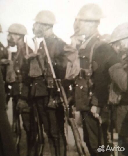 Фотография осмотра канадских войск 21 см 16,5 см