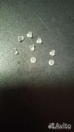 Силиконовые заглушки застежки для серёжек новые