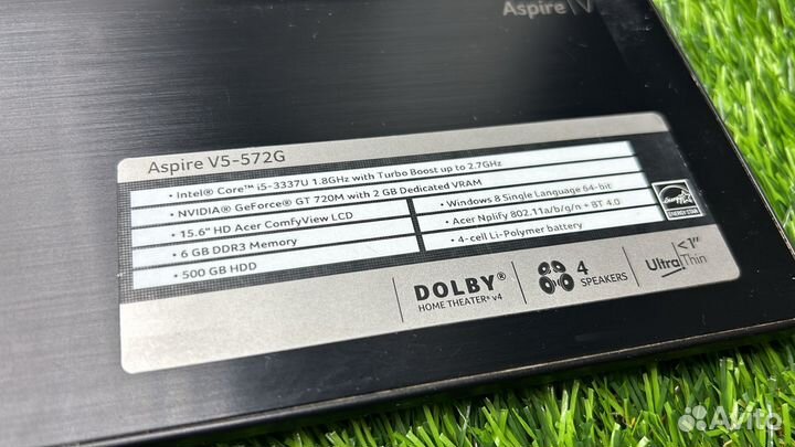 Acer Aspire v5 - 572G