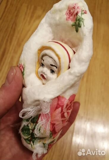 Ватная игрушка. Ёлочная игрушка. 