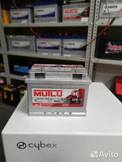 Аккумулятор 60Ah Mutlu 540A низкий обратный