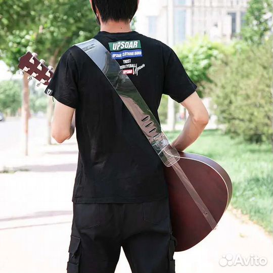 Прозрачный ремень для электрогитары
