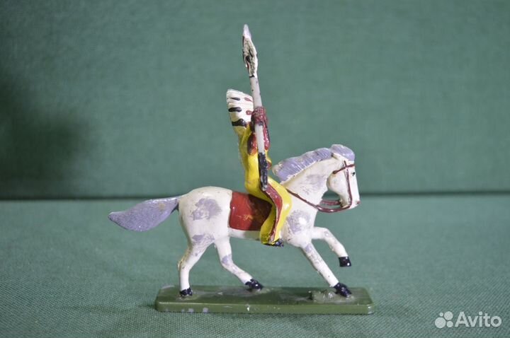 Солдатик индеец ковбой всадник на лошади 