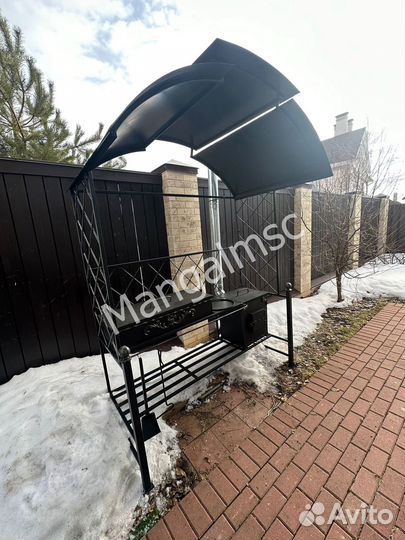 Мангал с крышей