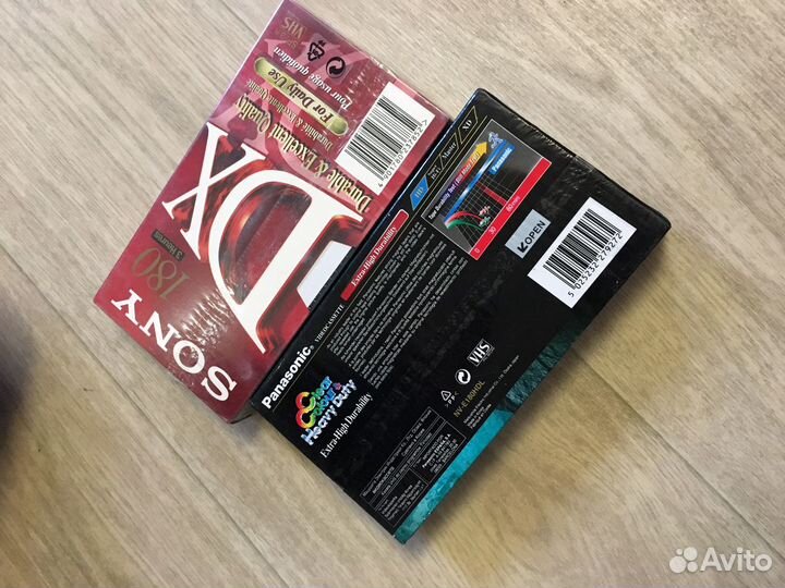Видеокассеты vhs 1шт панас 180мин новые, пакетные