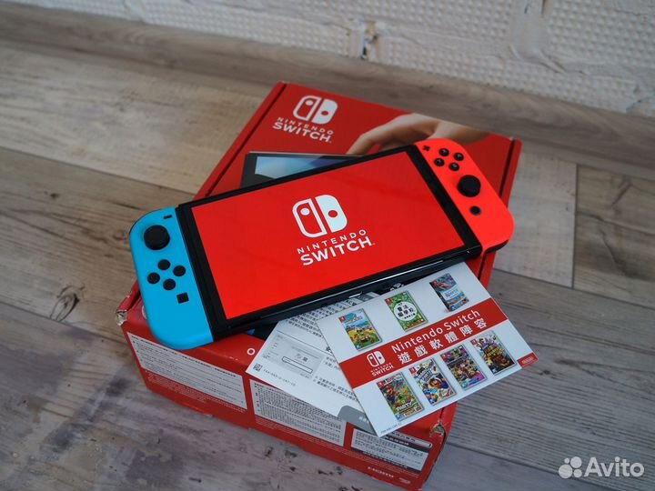 Приставка Nintendo Oled Neon R/B, Новая