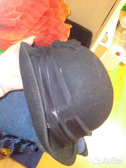 Шляпа женская черная