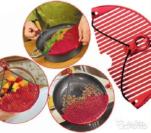 Универсальный дуршлаг-накладка Better Strainer