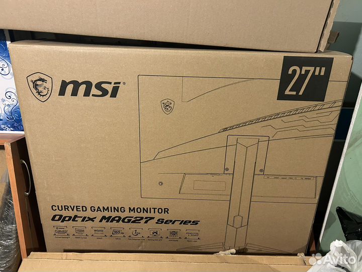 Монитор игровой MSI Optix mag272cqr 27