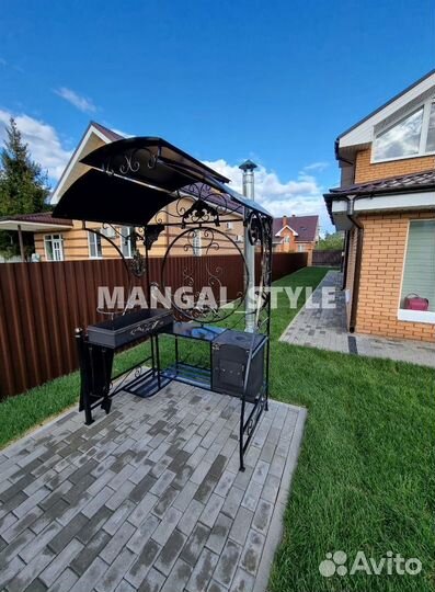 Мангал с крышей