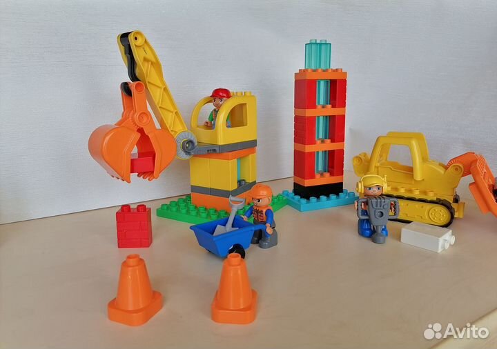 Lego duplo большая стройплощадка 10813