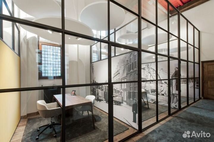 Стеклянные офисные перегородки