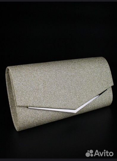 Клатч женский золотой