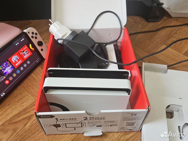Nintendo switch oled прошитая чип 64+128gb