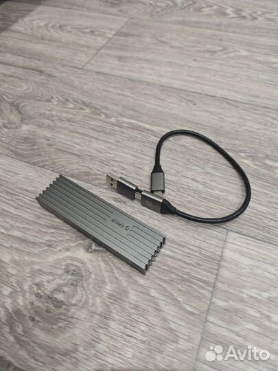 Чехол SSD адаптер orico M2 nvme 10Gbps Type C