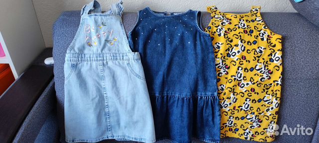 Сарафан 3 штуки размер 116/122