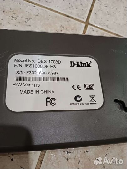 Коммутатор D-Link DES-1008D на 8 портов