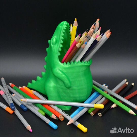 Карандашница органайзер динозавр