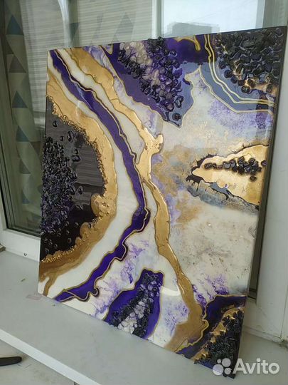 Картина из эпоксидной смолы 50 на 60