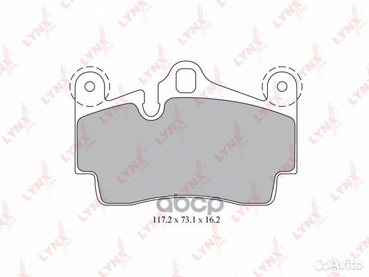 Колодки торм.задн.audi Q7(4L) 06, porsche Caye