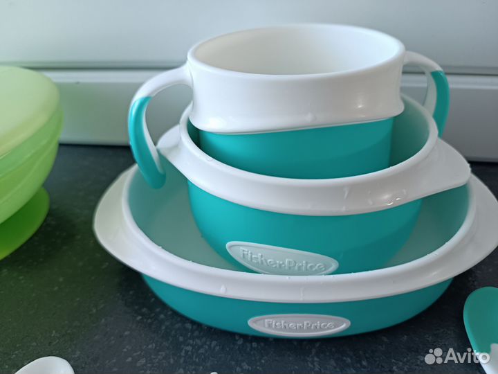 Бутылочка детская 2 шт посуда набор, чашечка