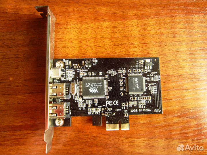 Плата PCI Express x1 - FireWire400 6/4pin iEEE1394