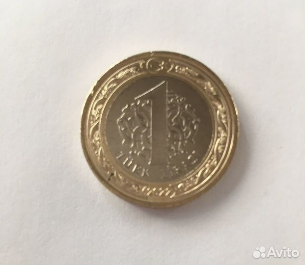 1 лира + 50 куруш Турция 2022 2021 гUNC