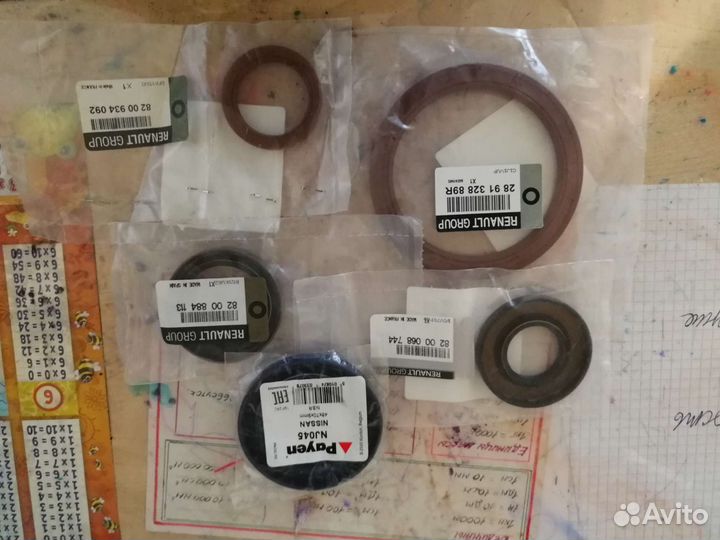 Сальники двигателя, коробки рено