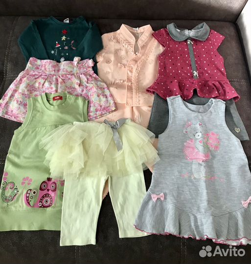 Детские вещи пакетом для девочек 80 86