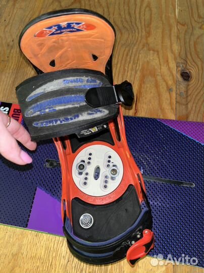 Сноуборд burton sherlock 154 с креплениями