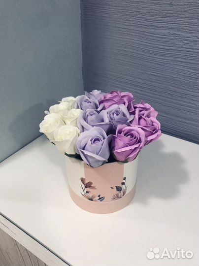 Букет из мыльных роз 15 шт