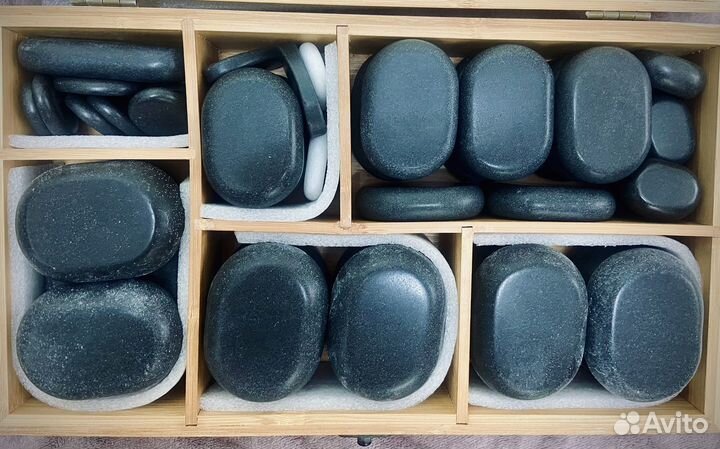 Набор массажных камней для стоун терапии (45шт)