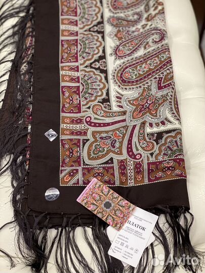 Павловопосадский шерстяной платок с биркой