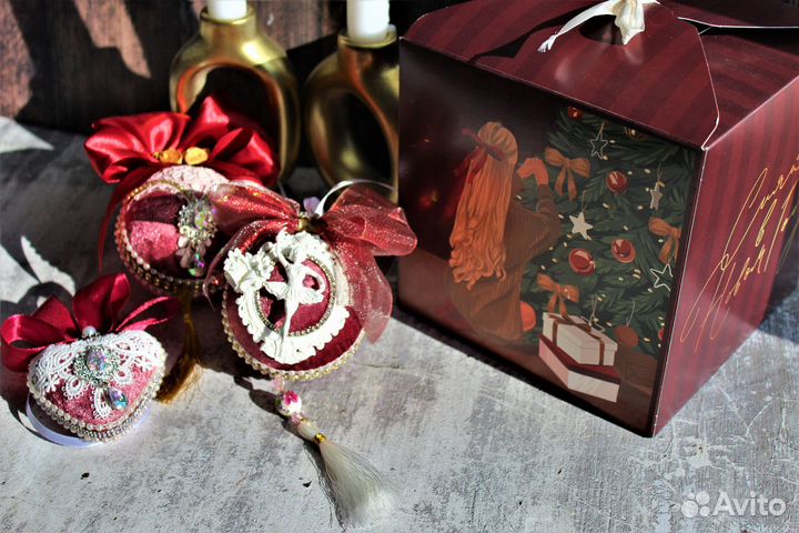 Новогодние шары ручной работы