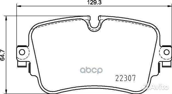 Колодки тормозные дисковые зад P85161 Brembo