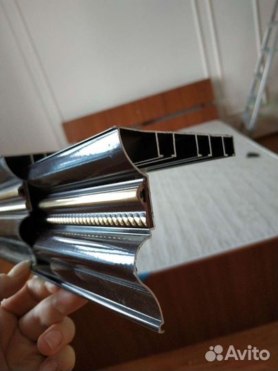 Карниз для штор метал. трехрядный 3 м