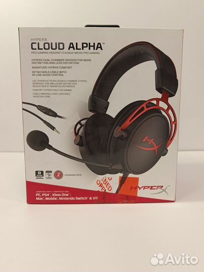 Компьютерная гарнитура HyperX Cloud Alpha, red