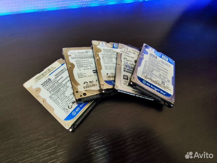 HDD для ноутбука - 320, 500Gb (Windows 10)