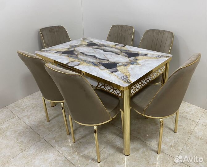 Обеденная группа стол стулья новое