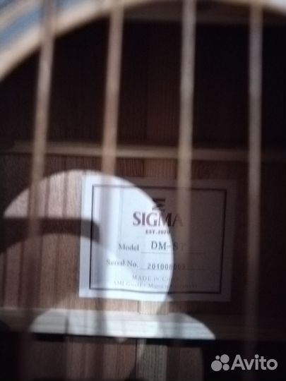 Акустическая гитара sigma dm-st