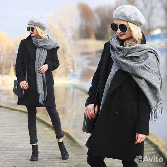 Очень стильный берет. Новый. Серый