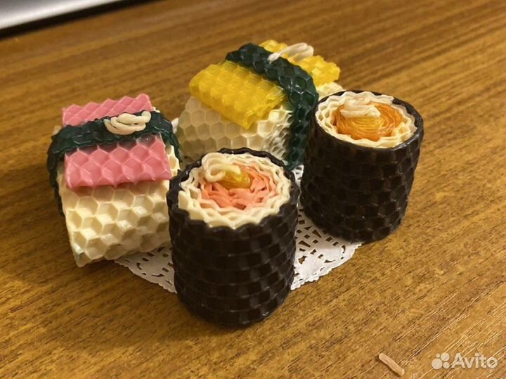 Восковые свечи суши