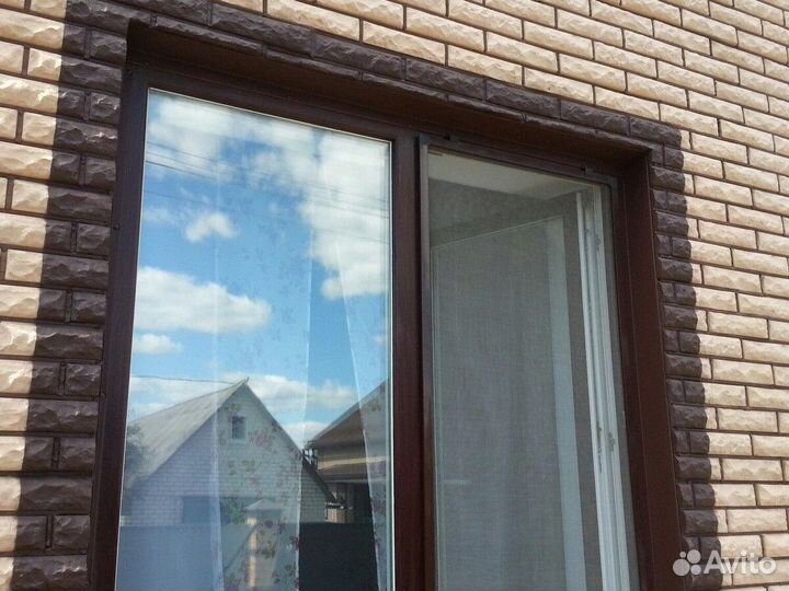 Окно пвх коричневые цветные
