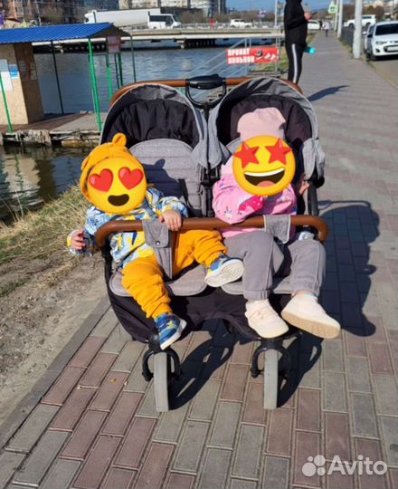 Прогулочная коляска для двойни и погодок