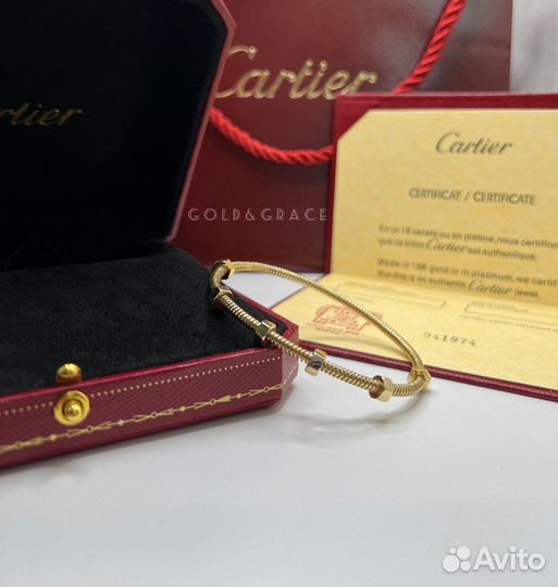 Браслет Cartier Ecrou Гайка золотой