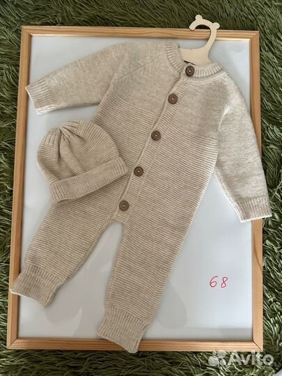 Вязаный комбинезон 68